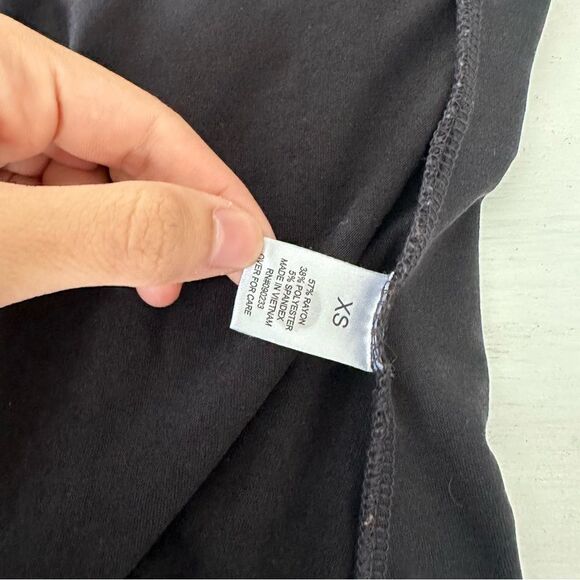 pacsun me to we tie strap tank top black bodysuit size XS - Picture 7 of 7